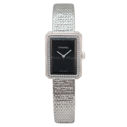 H4877 | Chanel Boy-Friend Small Version Diamonds 27.9 x 21.5 mm watch. Buy Online
