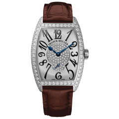 Franck Muller Cintree Curvex Diamonds 25.1 x 35.1 mm 1750 S6 D 2P OG WH BRN