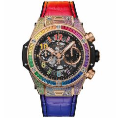 421.OX.1118.LR.0999 | Hublot Big Bang Unico King Gold Rainbow 44 mm watch. Buy Online
