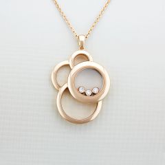Chopard Happy Dreams Rose Gold Diamond Pendant 799769-5001