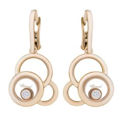 Chopard Happy Dreams Rose Gold Diamond Earrings 839769-5001