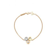 Chopard Happy Curves Yellow, White & Rose Gold Bracelet 859390-9002
