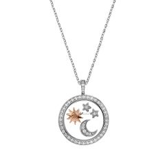 Chopard Happy Diamonds White and Rose Gold Pendant 799434-9905