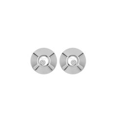 Chopard Happy Diamonds White Gold Diamond Earrings Size S 842299-1001