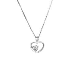 Chopard Happy Hearts White Gold Diamond Pendant 797482-1001