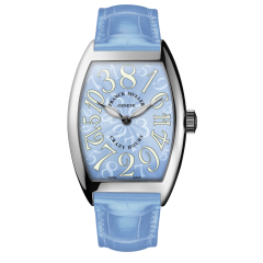 Franck Muller Crazy Hours Platinum 45 x 32 mm 5850 CH-PT-Sky Blue | Watches of Mayfair