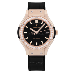 565.OX.1480.LR.1204 | Hublot Classic Fusion King Gold Diamonds 38mm watch. Buy Online