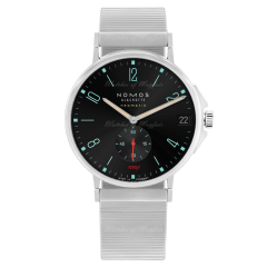 581 | Nomos Tangente Sport Neomatik 42 Date Marine Black Bracelet watch. Buy Online