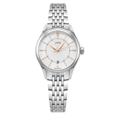 01 561 7722 4031-07 8 14 79 | Oris Artelier Date Diamonds Steel Automatic 28 mm watch. Buy Online