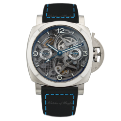 PAM00767 | Panerai Lo Scienziato Luminor 1950 Tourbillon GMT Titanio 47 mm watch. Buy Online